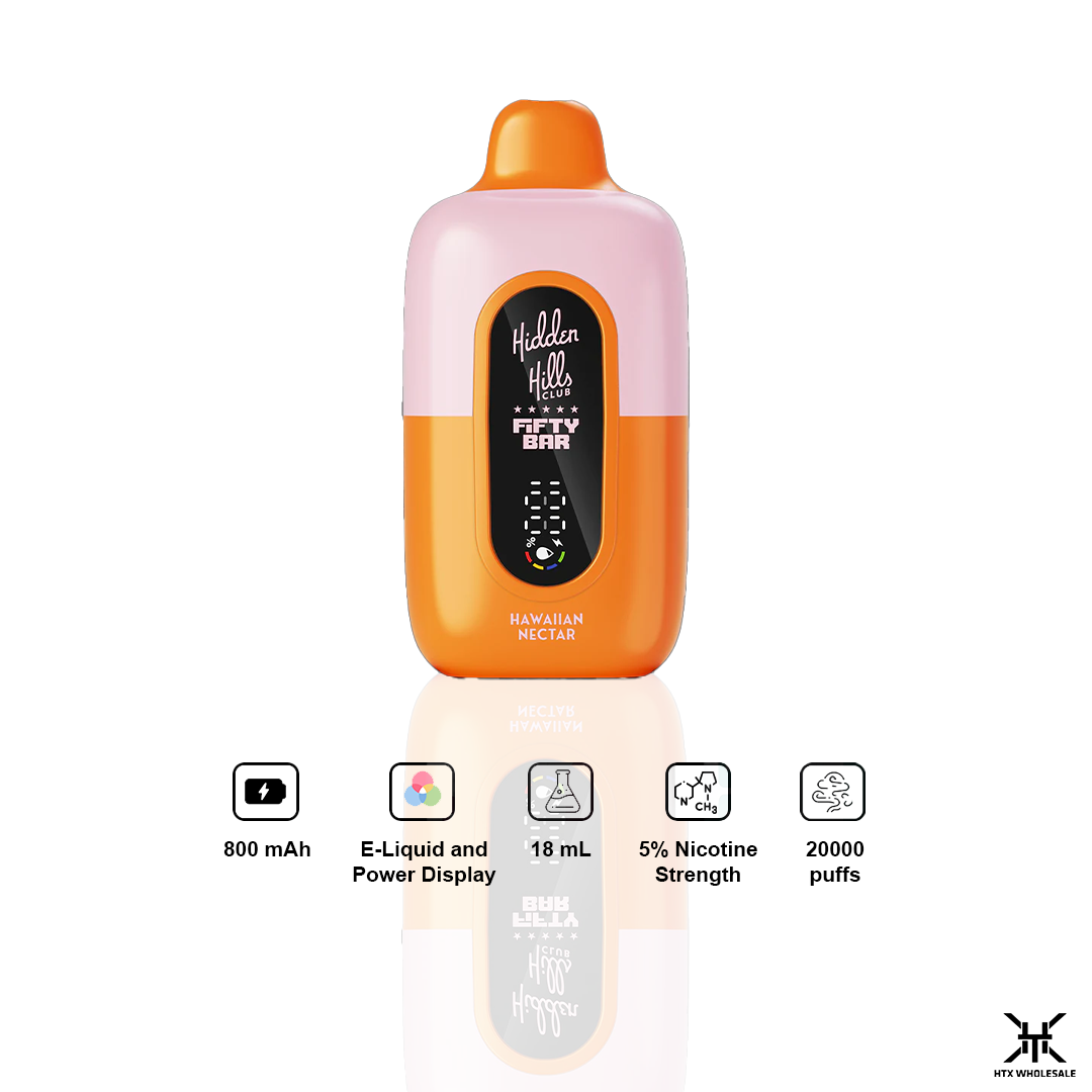 Hidden Hills x Fifty Bar 20000 Puffs Disposable Vape | Pack of 5