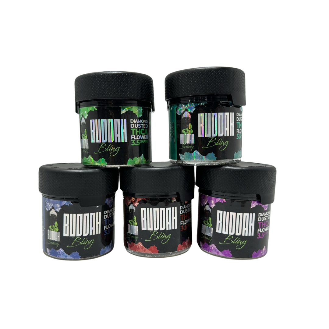 Buddah Bling THC-A Diamond Dusted Flower 3.5g Jar