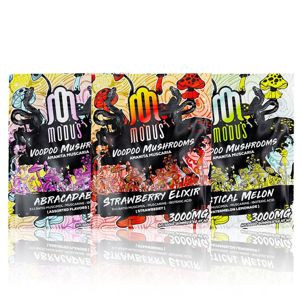 Modus Voodoo Mushrooms 3000 mg Amanita Muscaria Gummies | Pack of 5