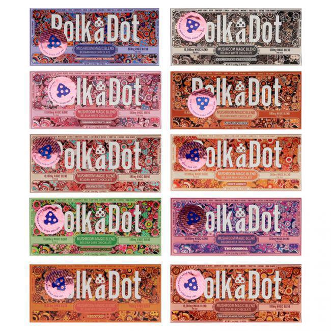 Polkadot Chocolate 500mg Magic Mushroom | Singles