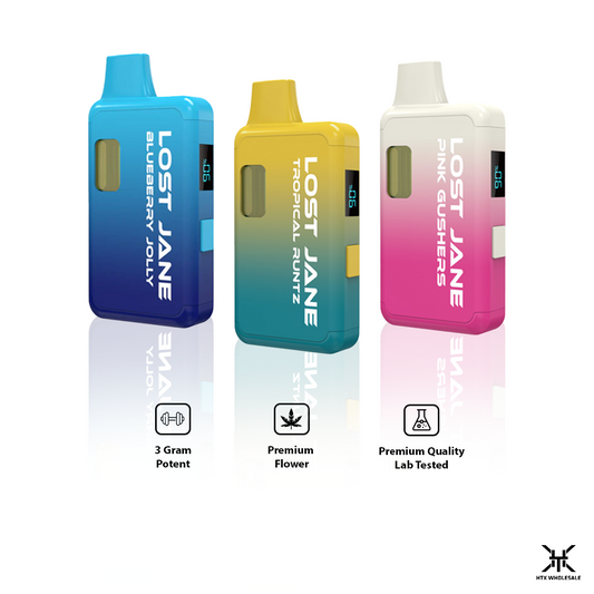 Lost Jane Shatter Sauce + Live Rosin Jam 3G Disposable | Pack of 5