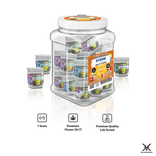 Pixie Dust 1G THC-A Flower Assorted Flavors 20CT Jar