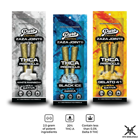 Puro Zaza THC-A Joints 1.5g | Pack of 10