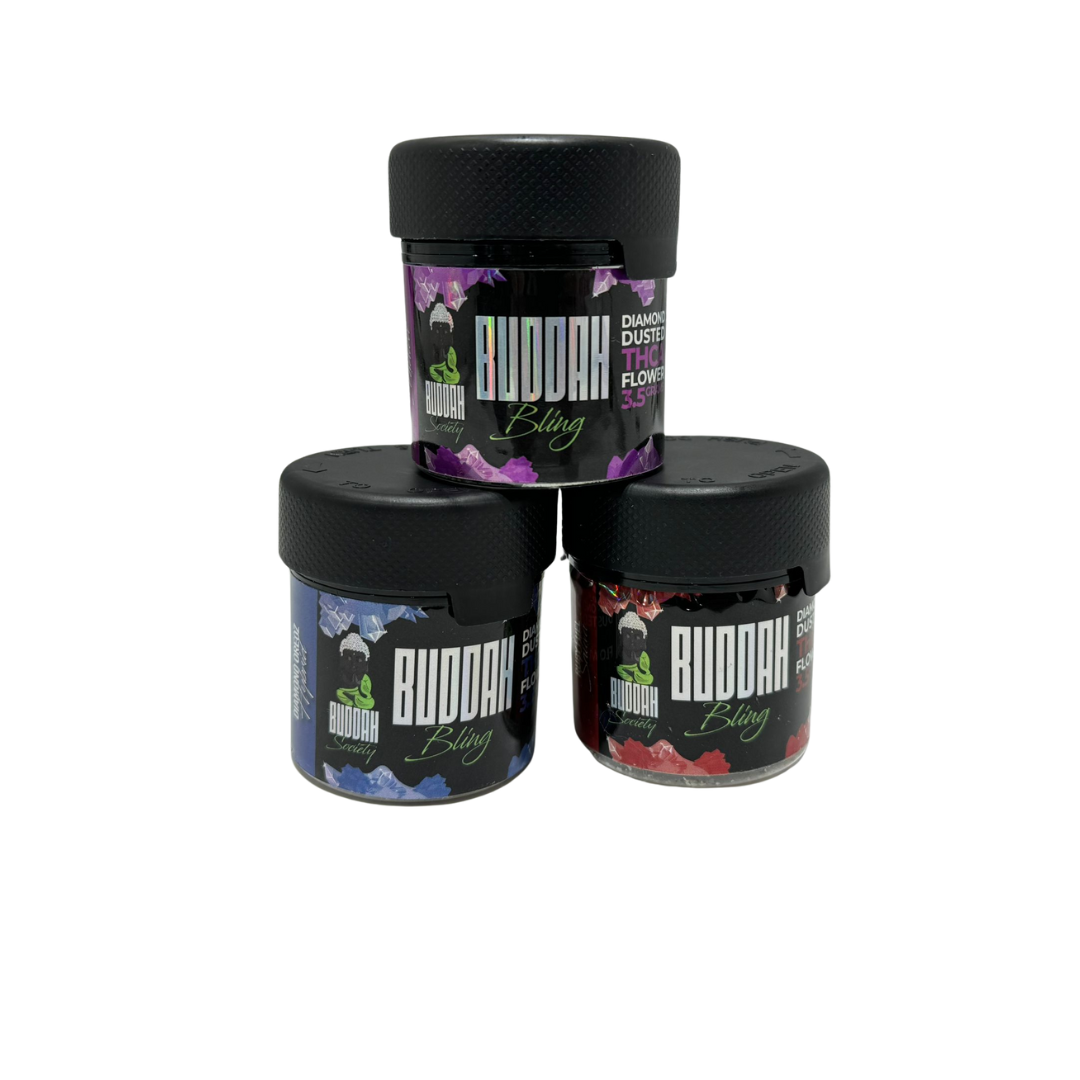 Buddah Bling THC-A Diamond Dusted Flower 3.5g Jar