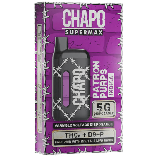 Chapo Supermax 5g  THCA + D9-P Live Resin Disposable | Pack of 6