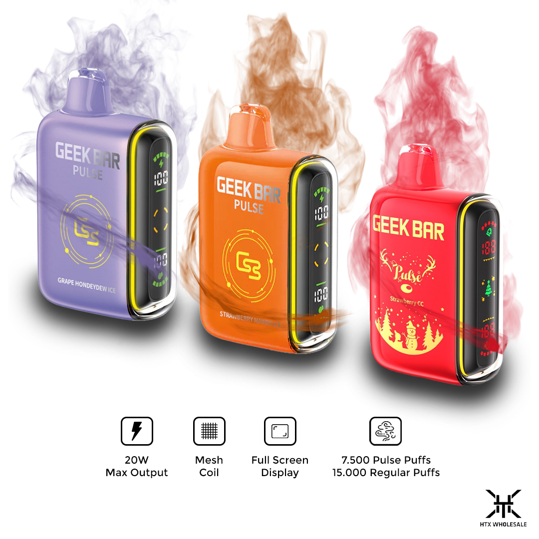 Geek Bar Pulse 15000 Puffs Vape Disposable | Pack of 5