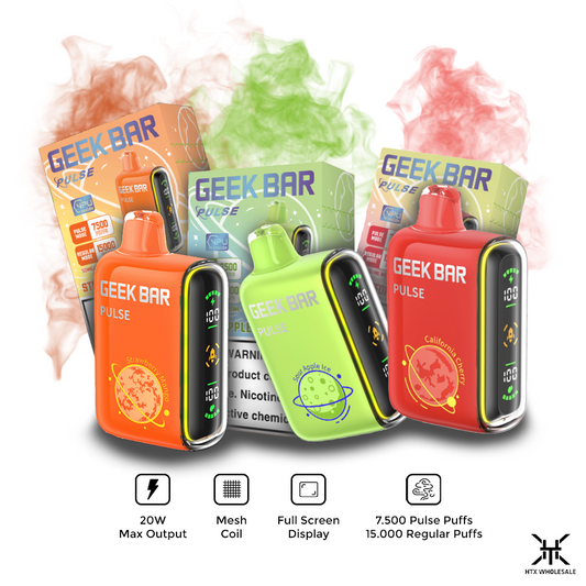 Geek Bar Pulse 15000 Puffs Vape Disposable | Pack of 5