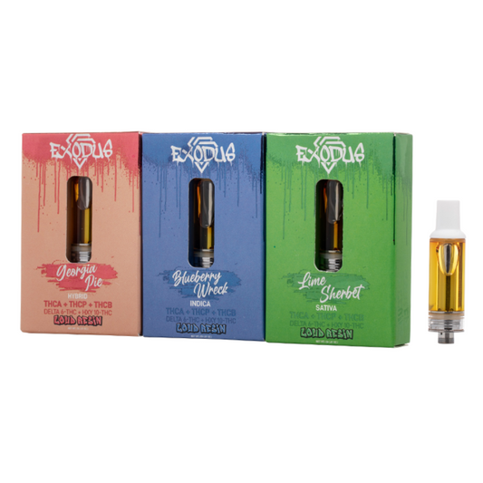 Exodus Loud Resin THC-A+THC-P+THC-B Carts | Pack of 6