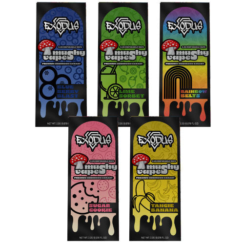 Exodus Mushy Vape 2.2g Premium Mushroom Extract Disposable | Pack of 6
