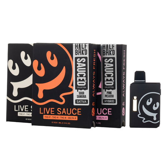 Half Bak'd 4g Disposable Live Sauced Collection | Pack of 5