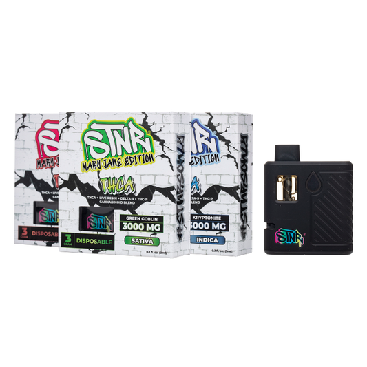 STNR Mary Jane Edition 2.2g THCA + Live Resin + Delta 9 + THC-P Disposable | Pack of 5